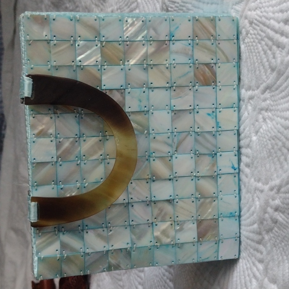 faux mother of pearl minibag
